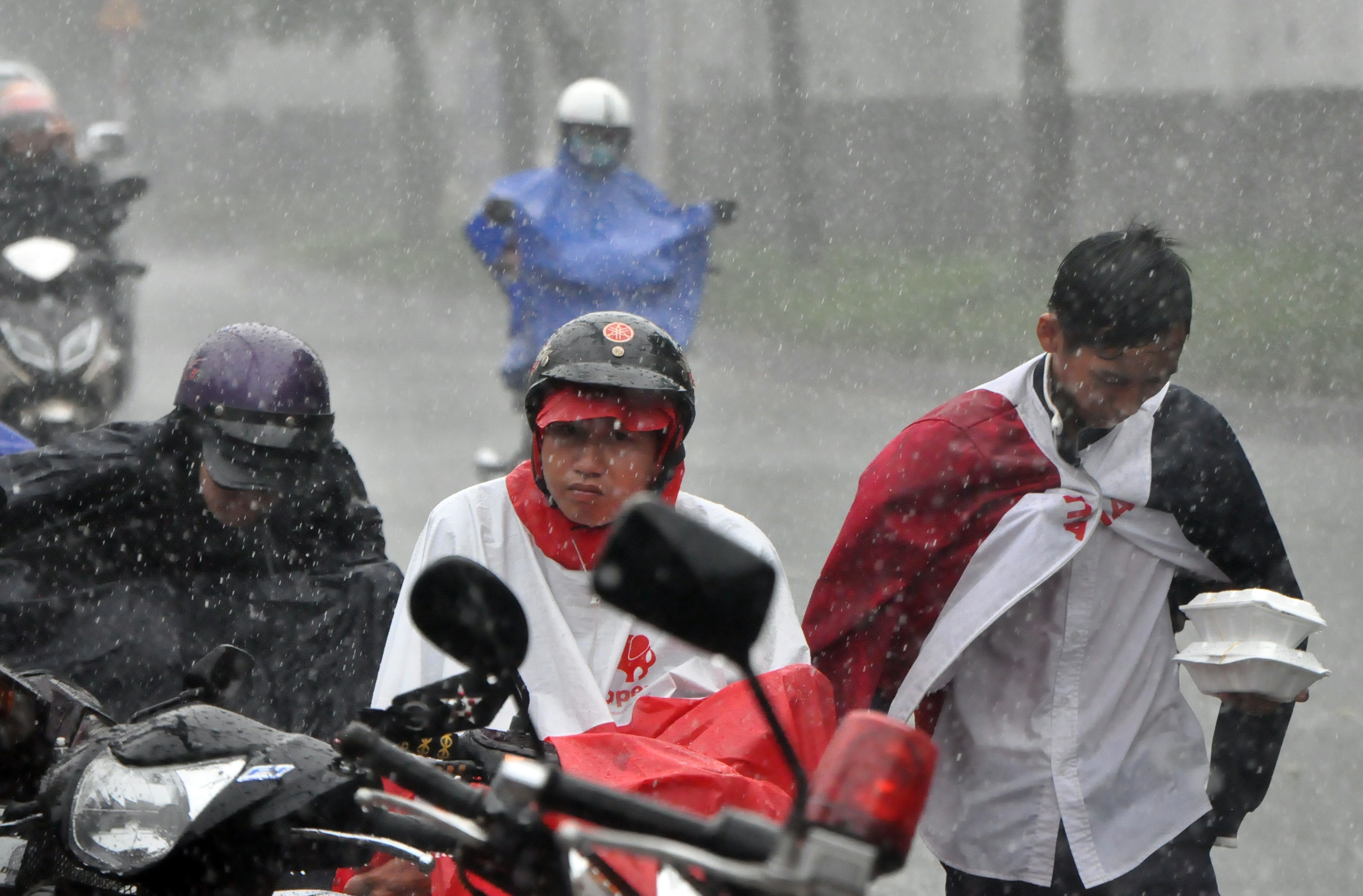 Phu huynh doi mua lon doi thi sinh o Sai Gon hinh anh