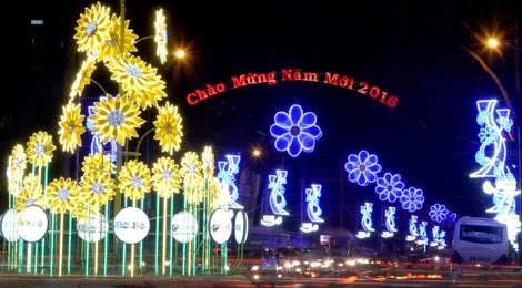 Sai Gon lung linh truoc them nam moi hinh anh