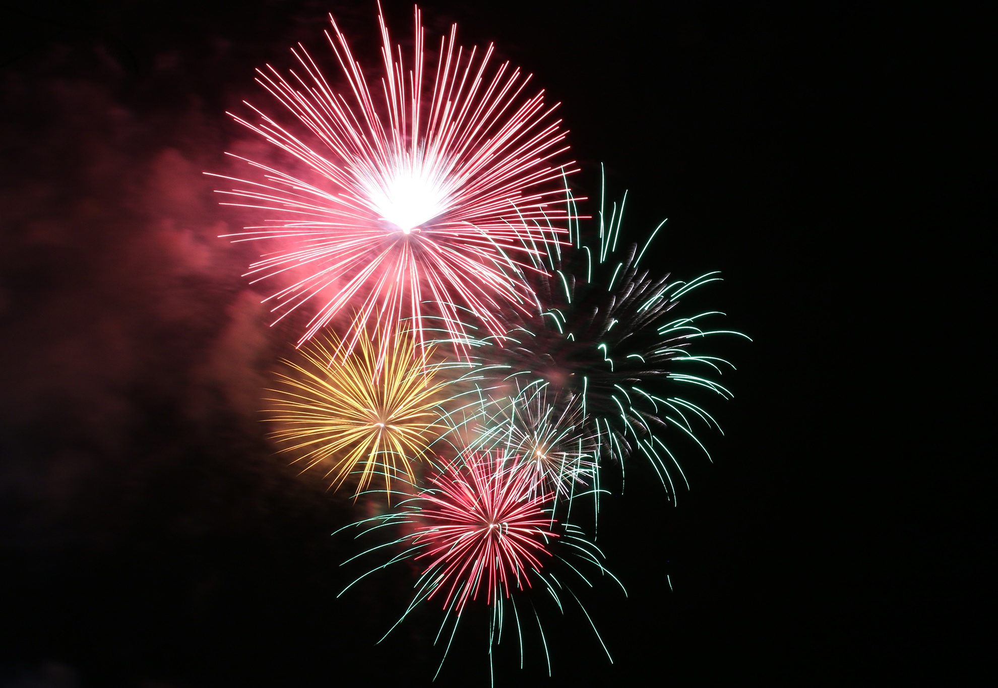 Bua tiec phao hoa mung 41 nam thong nhat dat nuoc hinh anh