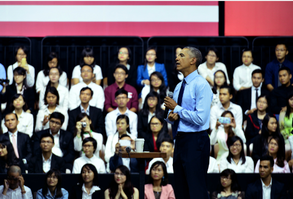 TT Obama gap gioi tre TP HCM anh 5