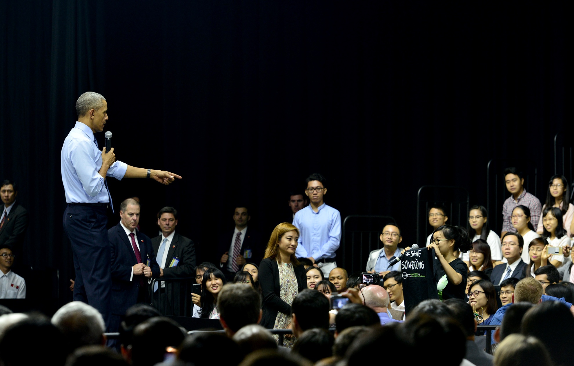 TT Obama gap gioi tre TP HCM anh 15