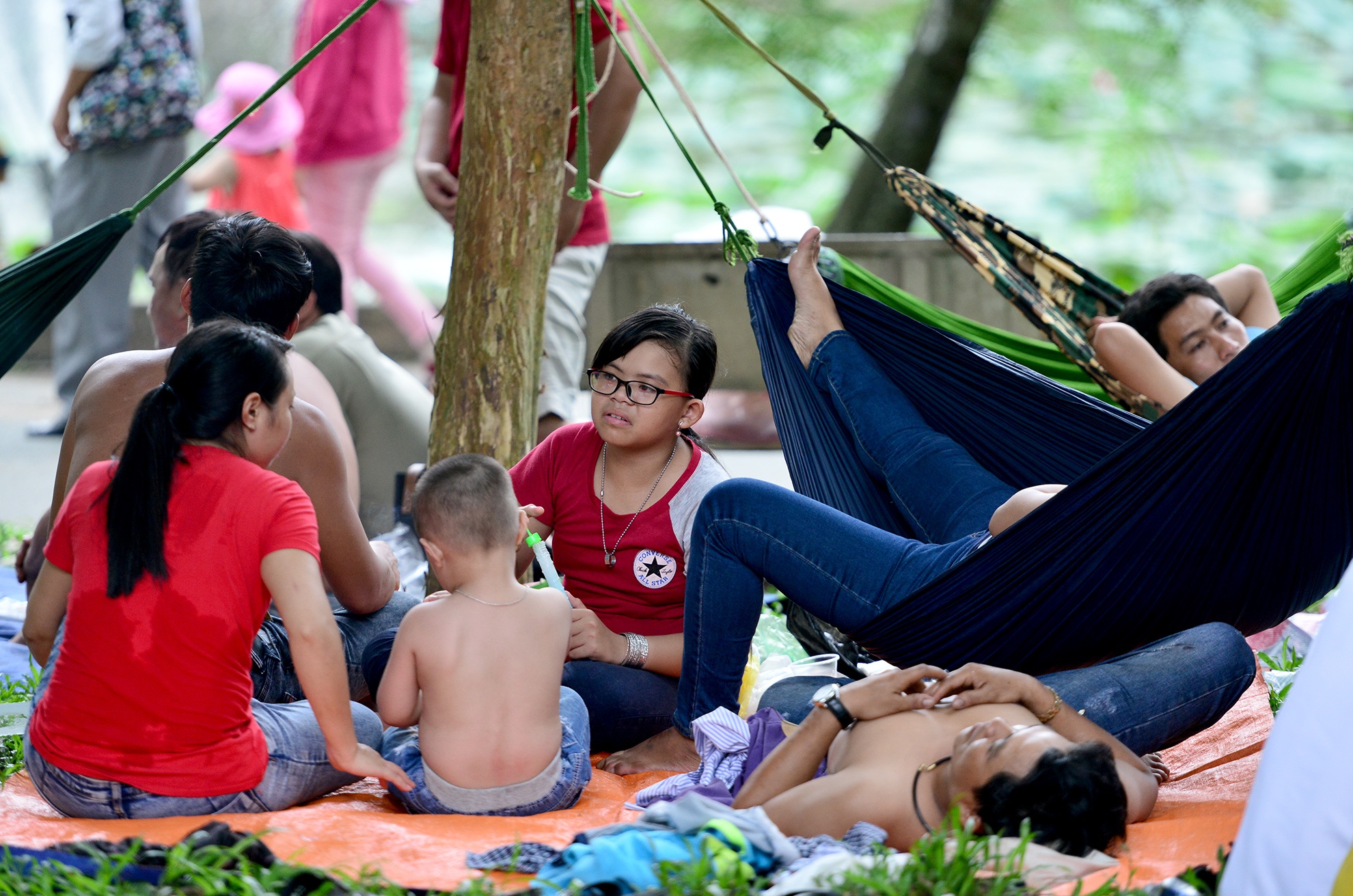 hang ngan nguoi vui choi 2/9 o Thao Cam Vien anh 15