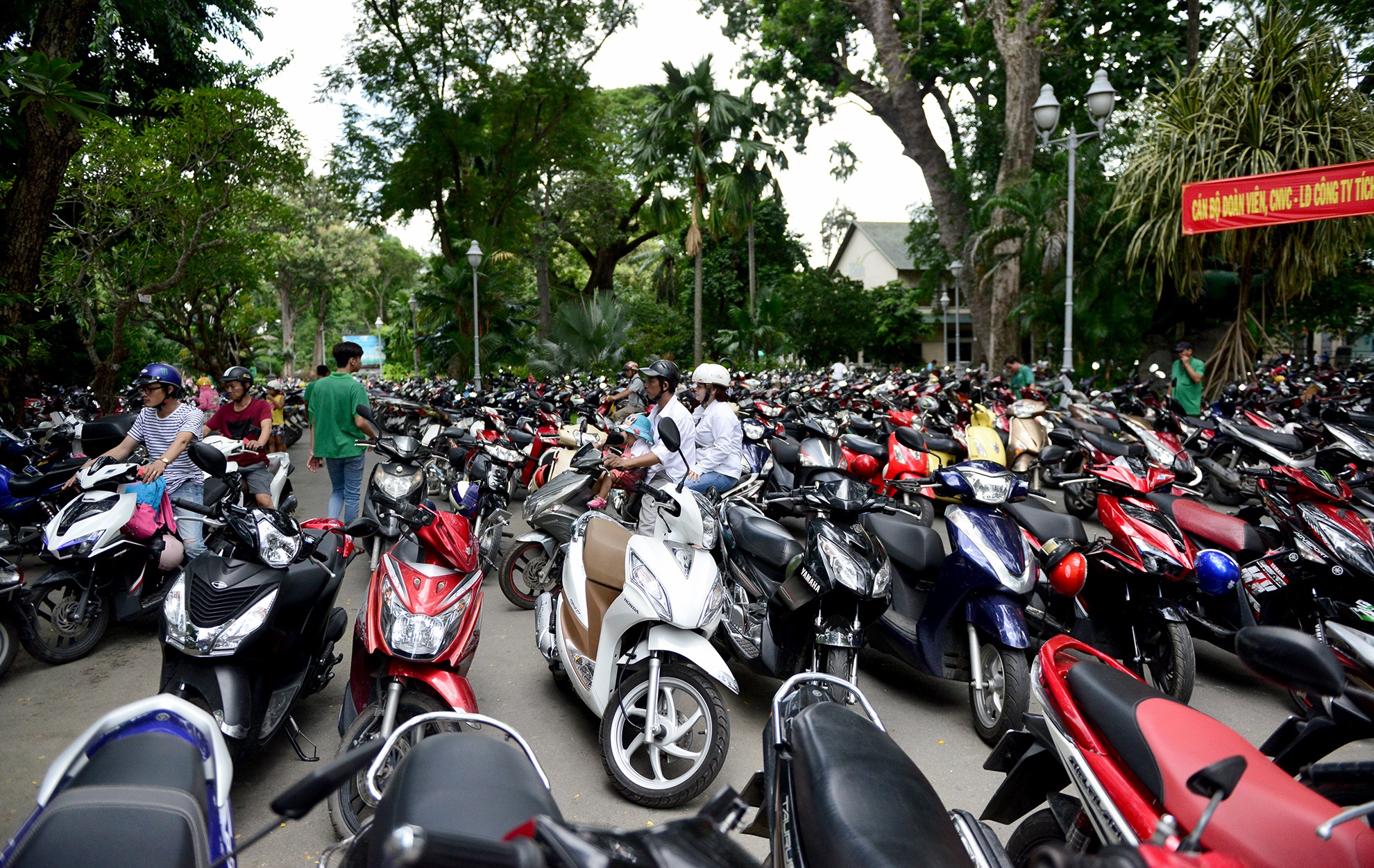 hang ngan nguoi vui choi 2/9 o Thao Cam Vien anh 3