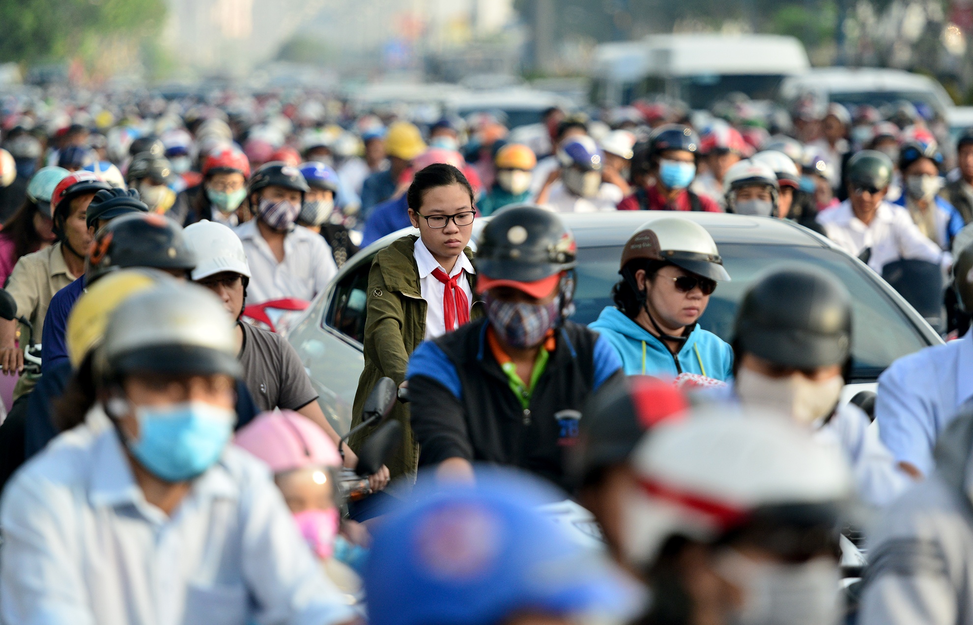 ket xe ngay dau di lam sau nghi le o Sai Gon anh 3