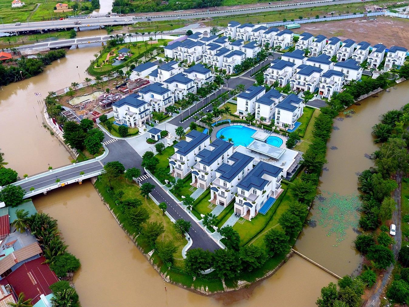 Du an biet thu chen nhau o khu dong Sai Gon hinh anh