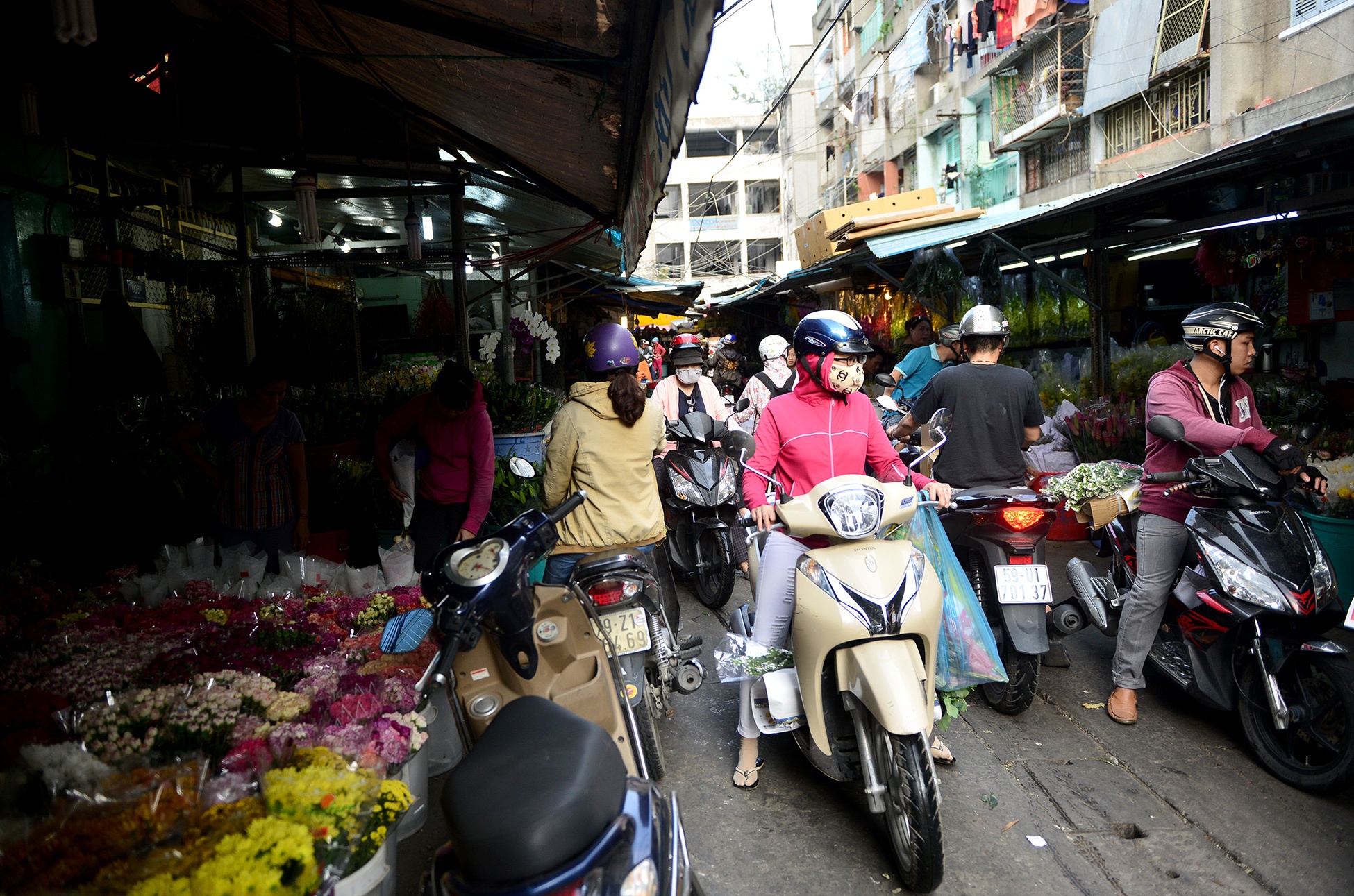 lan chiem via he,  long duong o cho hoa Ho Thi Ky anh 11