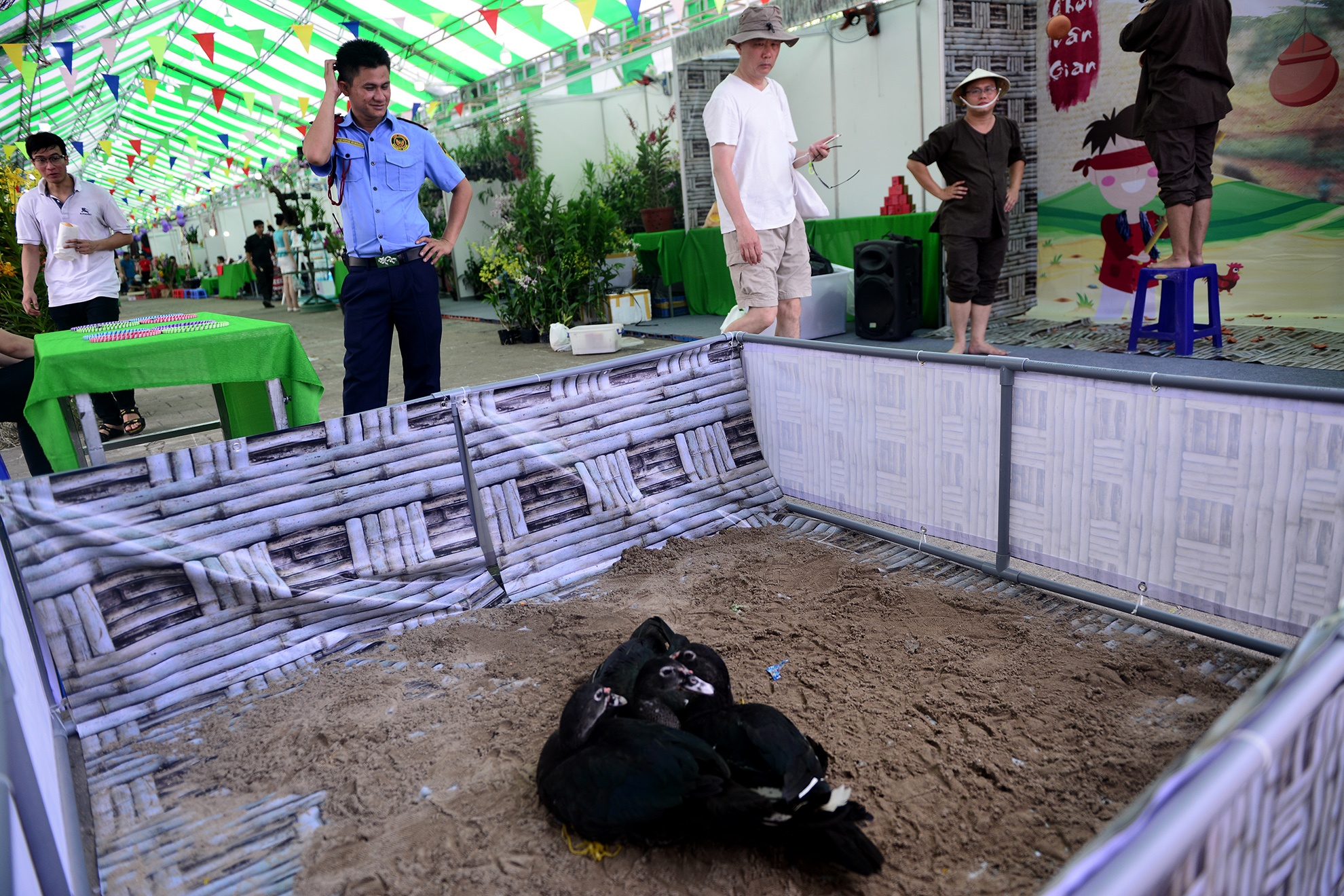 cho phien cuoi tuan trong cong vien ben Bach Dang anh 10