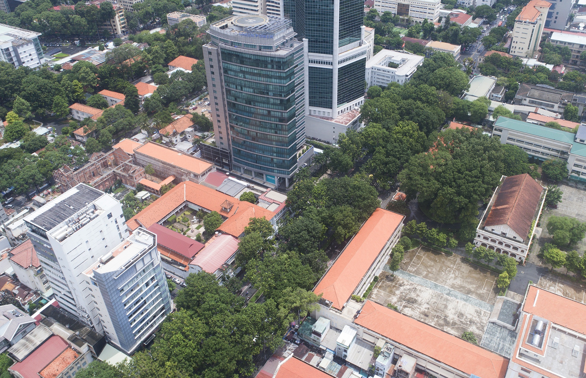 hang cay duong Ton Duc Thang truoc va sau khi don anh 1