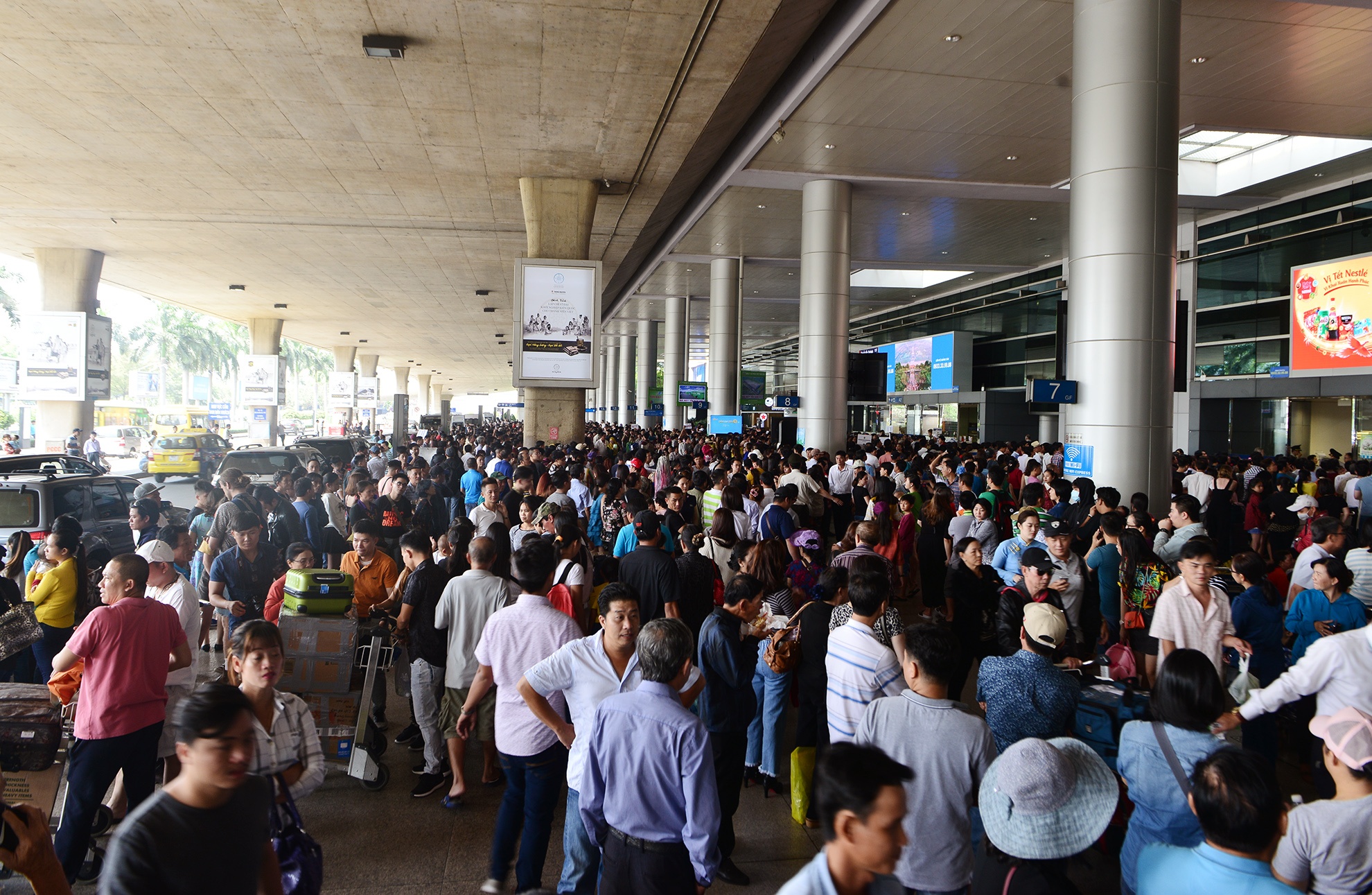 cho don Viet kieu ve an Tet o san bay Tan Son Nhat anh 4