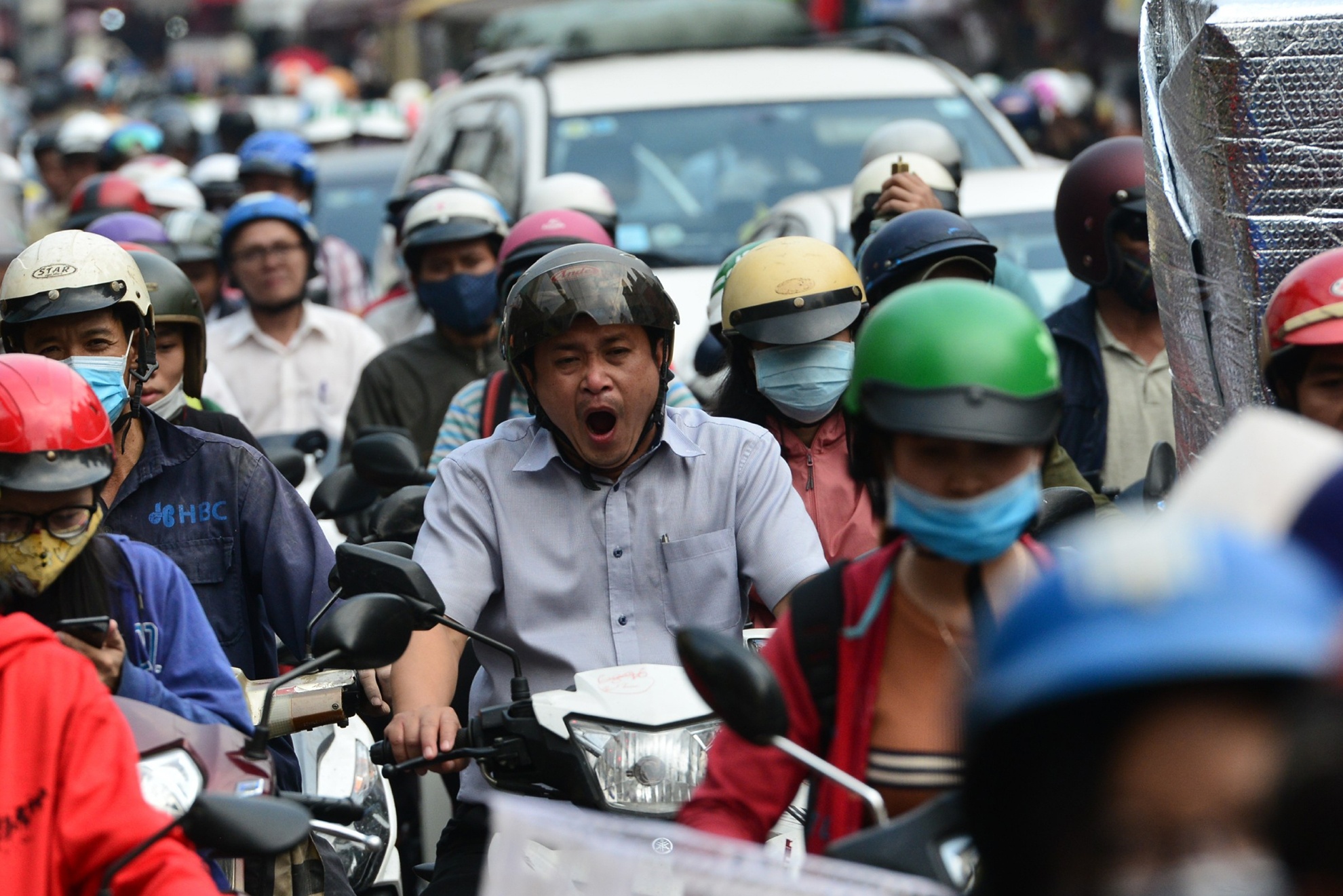 nhieu tuyen duong o Sai Gon ket xe dip can Tet anh 7