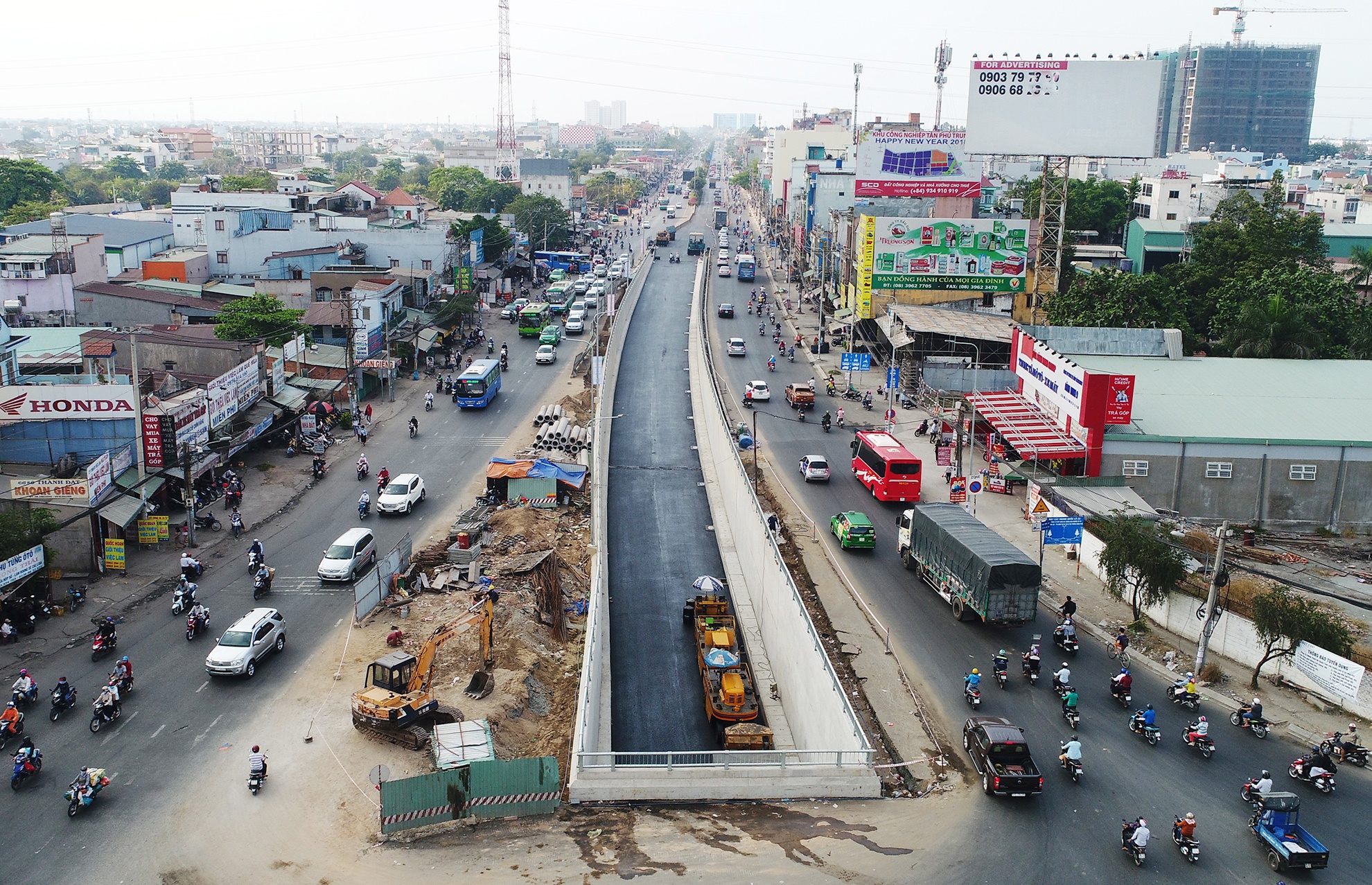 Thong xe ham chui nut giao thong 3 tang An Suong anh 4