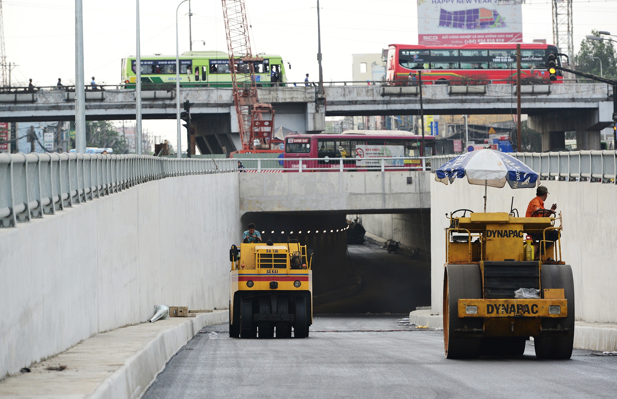 Thong xe ham chui nut giao thong 3 tang An Suong anh 7