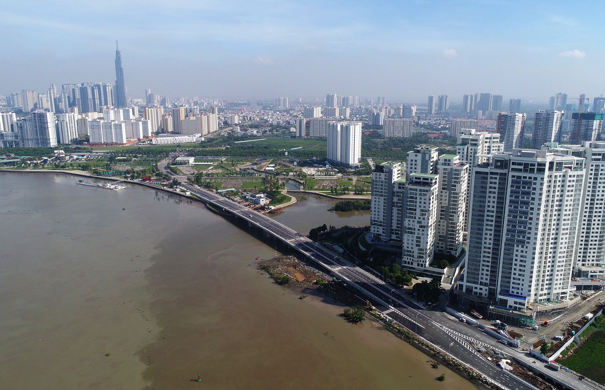 thong xe dao cau 500 ty bac qua dao Kim Cuong anh 1