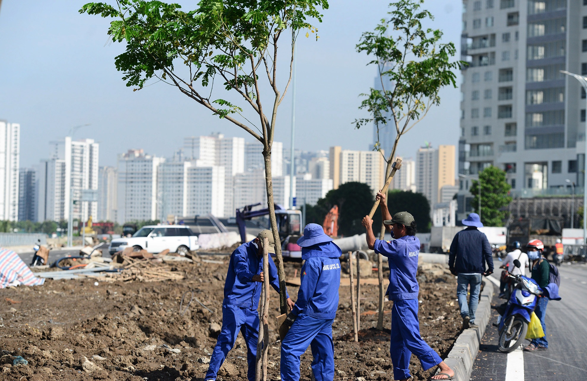 thong xe dao cau 500 ty bac qua dao Kim Cuong anh 6