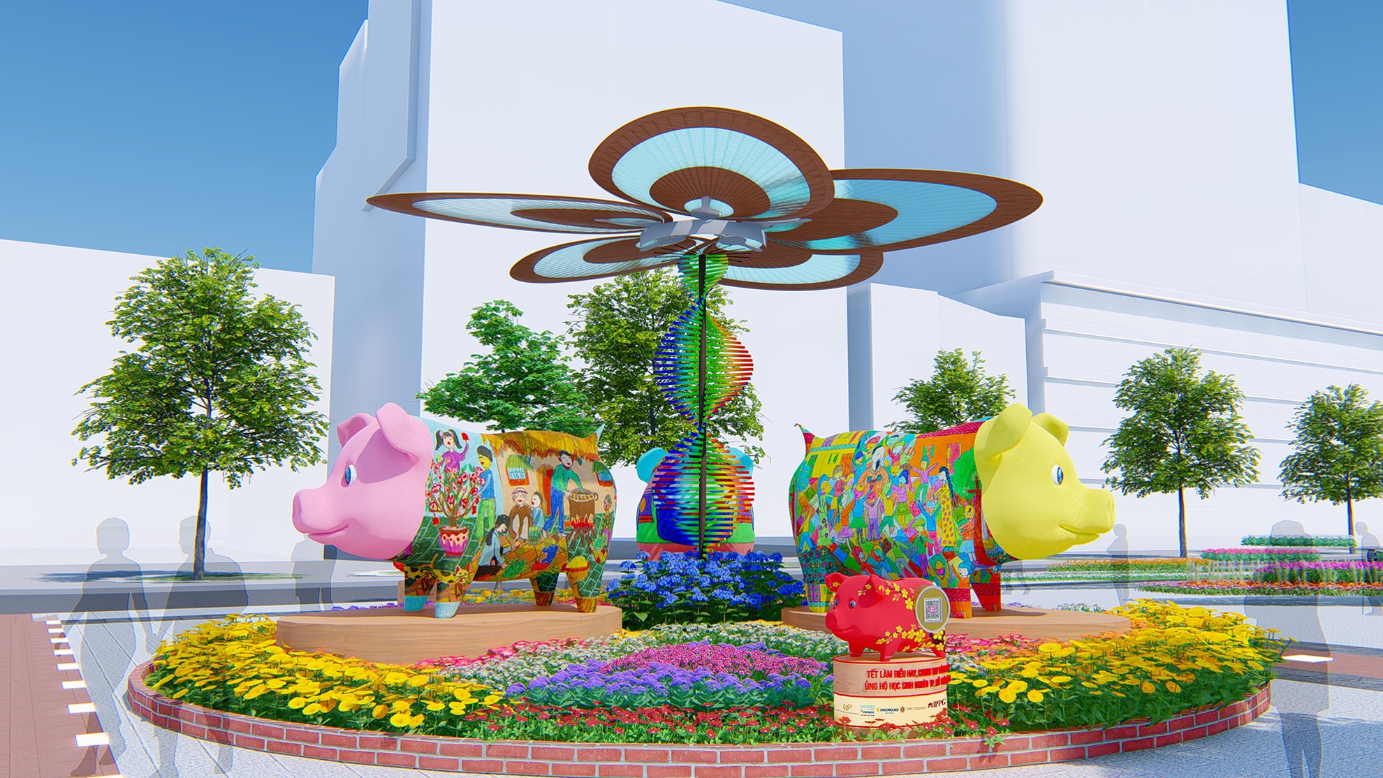 phoi canh duong hoa Nguyen Hue tet Ky Hoi 2019 anh 4