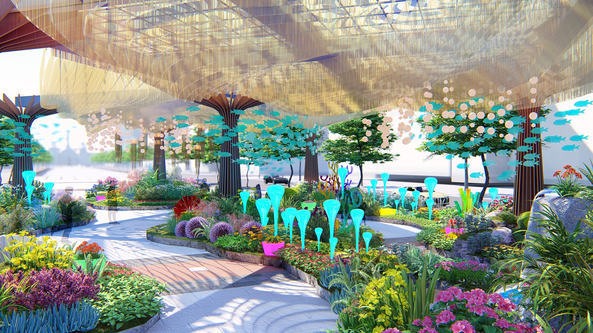 phoi canh duong hoa Nguyen Hue tet Ky Hoi 2019 anh 6