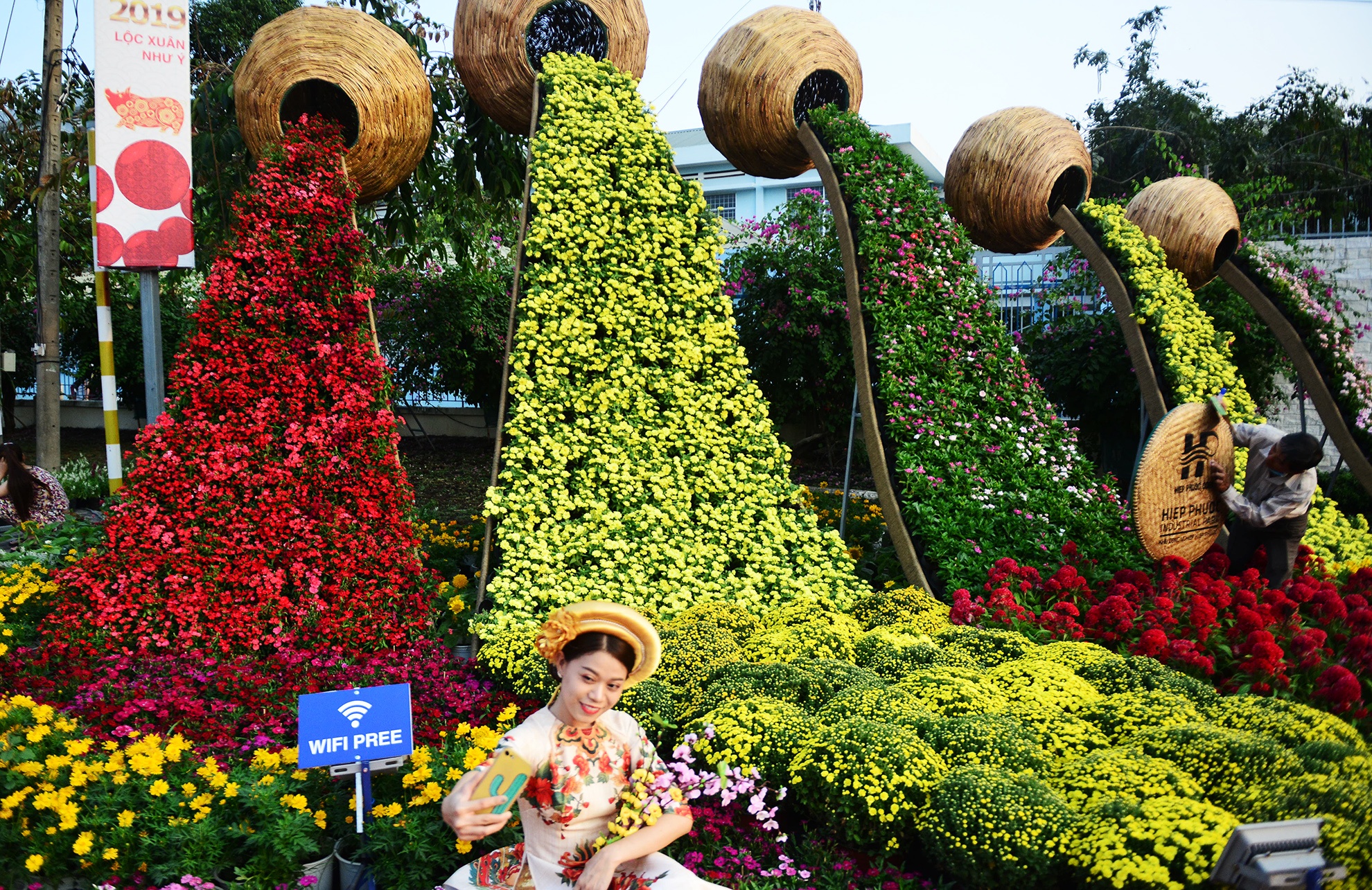 duong hoa Tet dau tien mo cua tham quan o Sai Gon anh 3