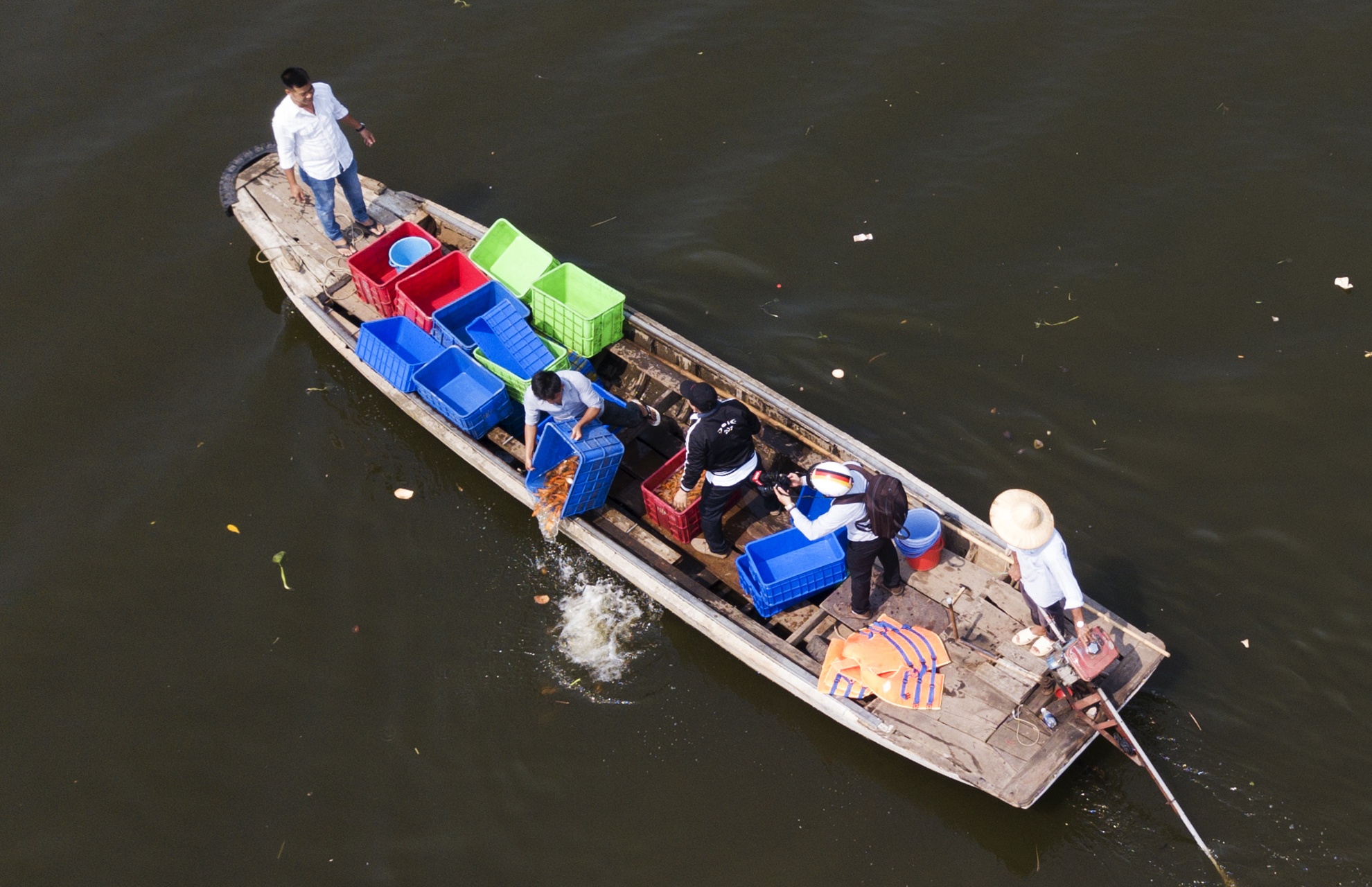 tha ca chep,  cung ong cong ong tao,  tet ky hoi anh 15