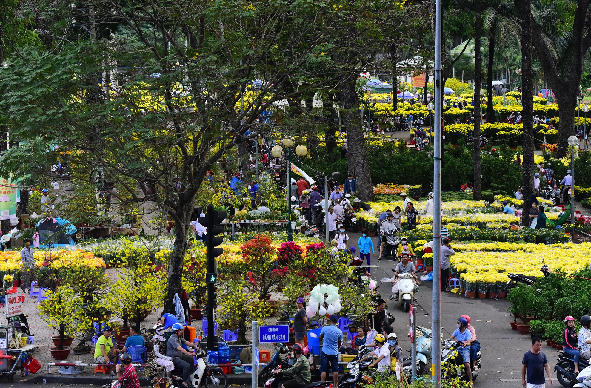 Canh doi lap o cho hoa Tet lon nhat Sai Gon anh 1