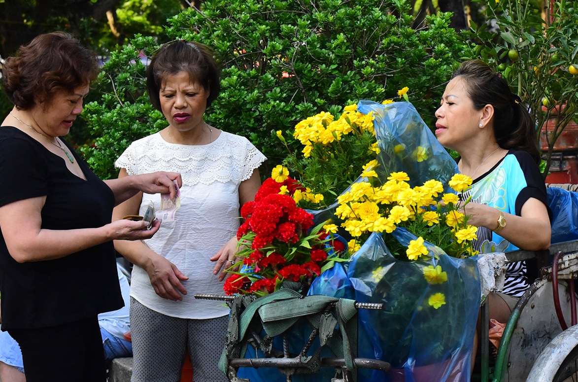Nguoi Sai Gon do xo toi cong vien mua hoa giam gia ngay 30 Tet hinh anh