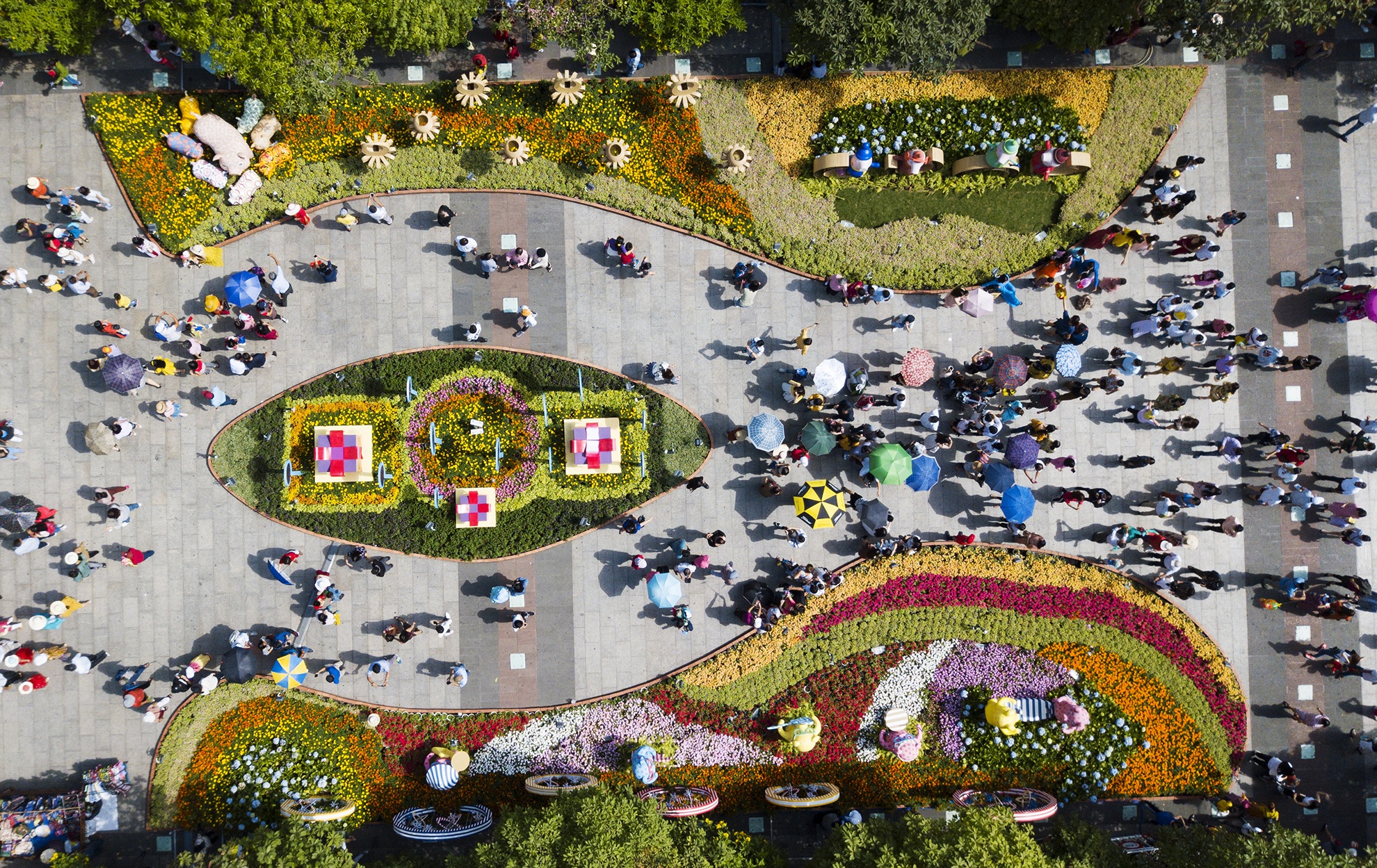 Doi nang du xuan o Sai Gon giua trua mung 2 Tet hinh anh