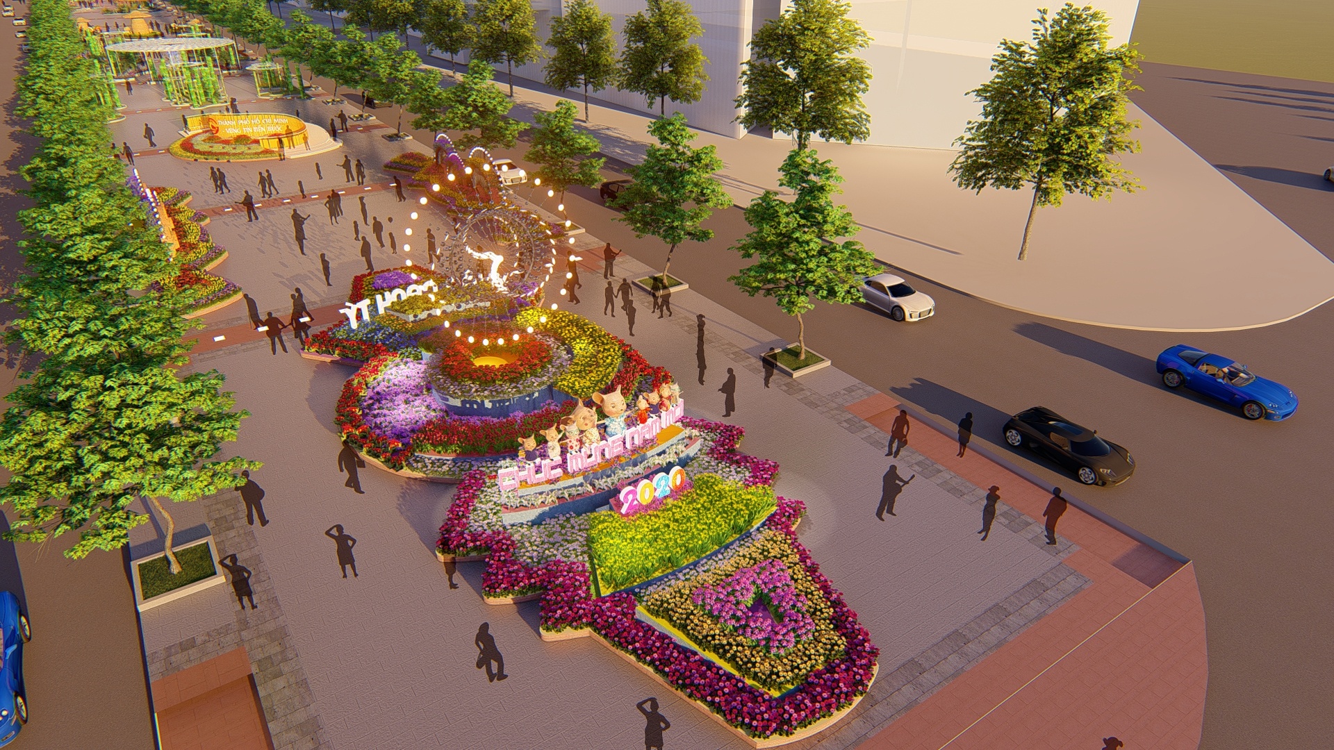 Phoi canh duong hoa Tet Canh Ty 2020 o Sai Gon anh 13