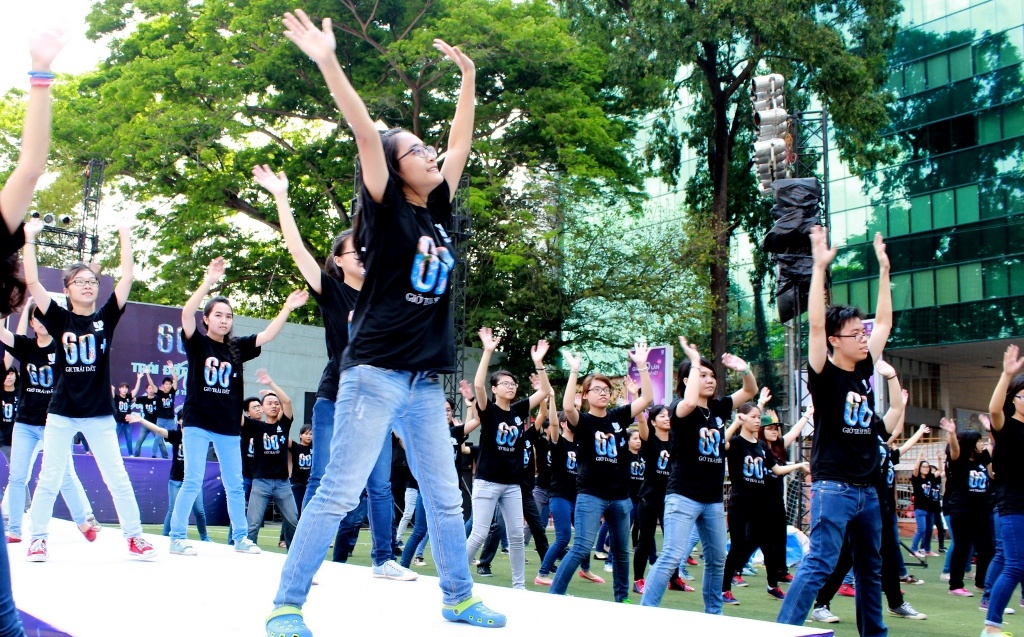 Màn nhảy ấn tượng kéo dài trong 20 phút.