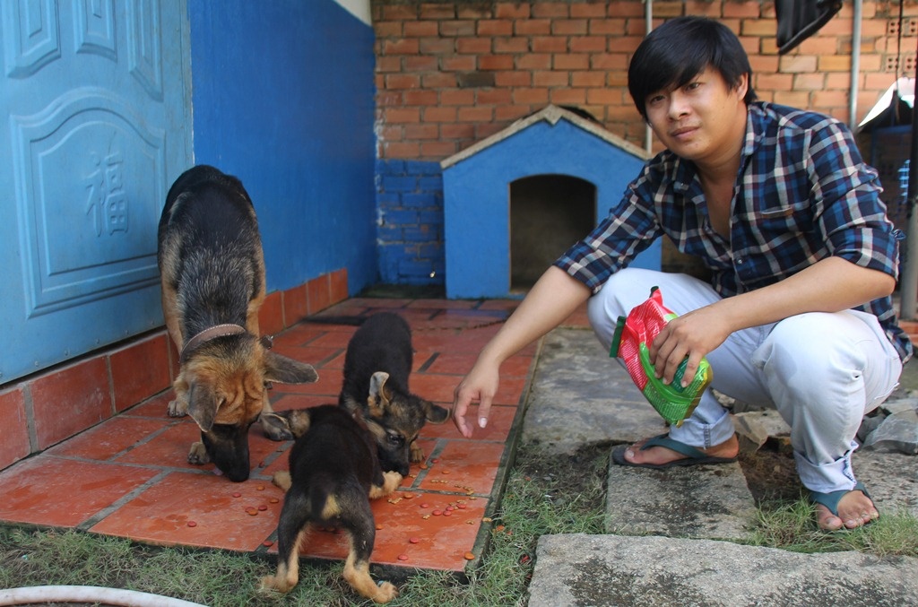 Võ Minh Tuấn có sở thích nuôi cho từ nhỏ.