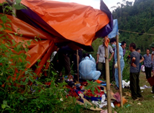 2 tre nho chet bat thuong tren nuong san hinh anh