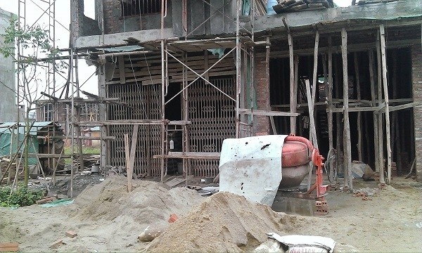 Công trình nơi xảy ra án mạng.