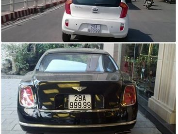 Xe Bentley tien ty trung bien 'ngu quy 9' voi oto binh dan hinh anh