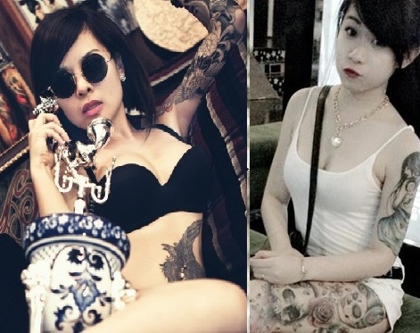 Nhung co gai Viet xinh dep co hinh xam doc hinh anh