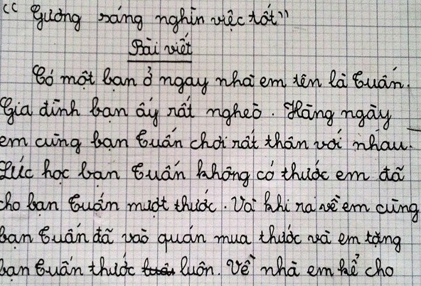 Bai du thi hut van luot like cua hoc sinh lop 4 hinh anh