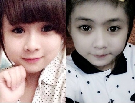 Nu sinh lop 11 voi khuon mat nhu tre tieu hoc hinh anh