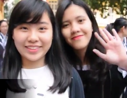 Clip loi chuc thay co ngo nghinh cua teen THPT Tran Phu hinh anh