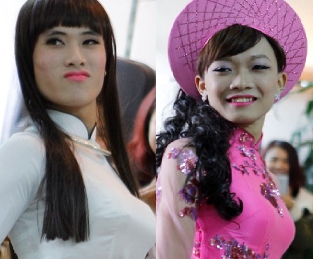 Nam sinh don nguc, mac ao dai khien thay co cuoi ngat hinh anh