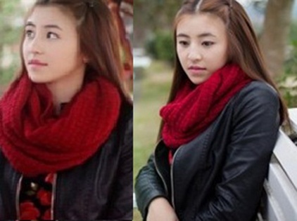 Hot girl banh trang tron chao xuan trong bo anh moi hinh anh