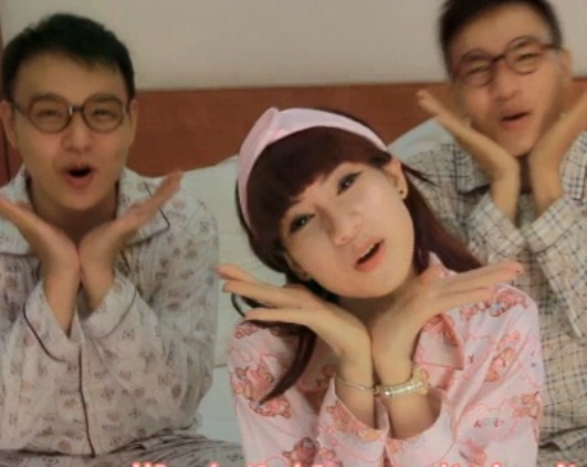Clip vui nhon 9X xinh dep lap dan cau mua ngay 14/2 hinh anh