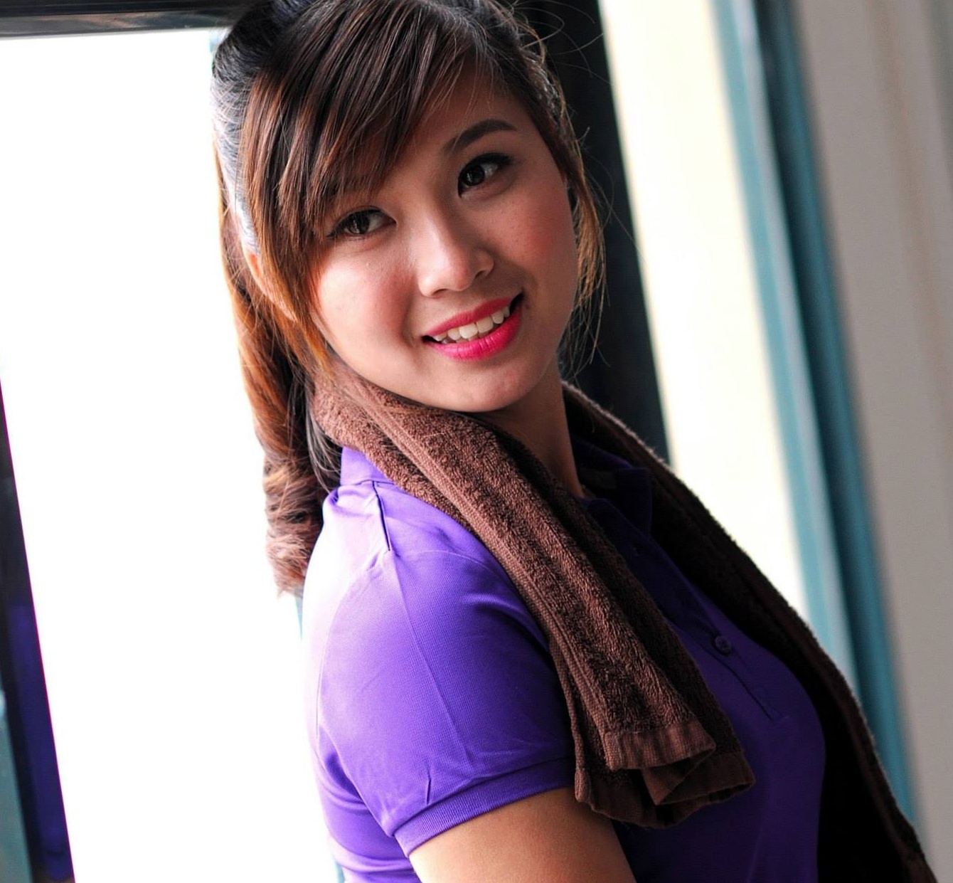 Ngoài giờ học chính khóa, Hồng dành thời gian tập luyện thể thao vào các buổi chiều.