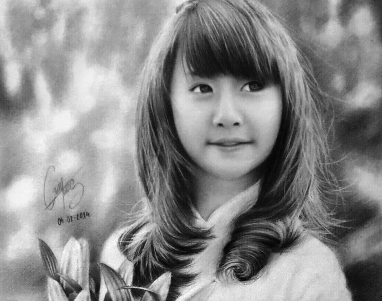 Sinh vien DH Xay dung co biet tai ve tranh nhu nguoi that hinh anh