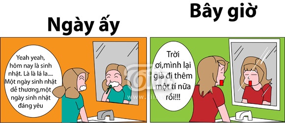 Thời còn bé, tâm trạng háo hức khi được lớn thêm 1 tuổi luôn khiến cho chúng ta cảm thấy lâng lâng. Lớn hơn 1 tuổi là lớn lắm rồi, là anh, là chị của biết bao nhiêu đứa nhóc cùng trường. Nhưng khi trưởng thành, cảm giác ngày xưa chẳng còn nguyên vẹn nữa khi mỗi sinh nhật qua đi 