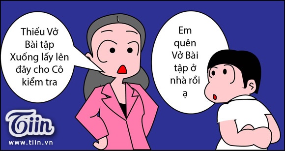 Ăn có quên không mà đi học suốt ngày quên vở