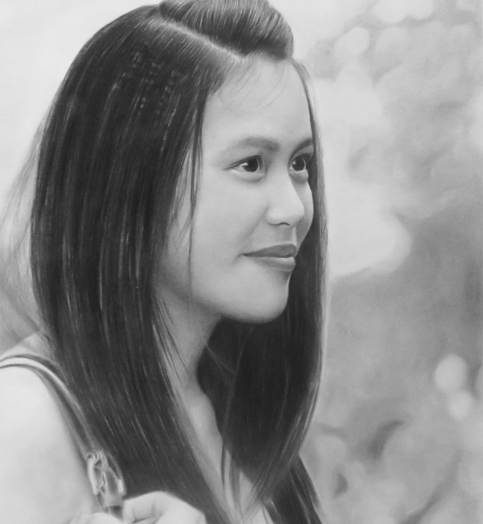 Tranh vẽ một người bạn thân của Minh Phượng.