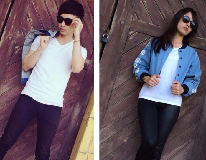 Phong cách thời trang giống nhau.