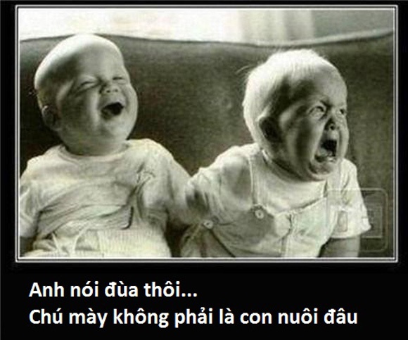 Chú quên mình là anh em sinh đôi hả?