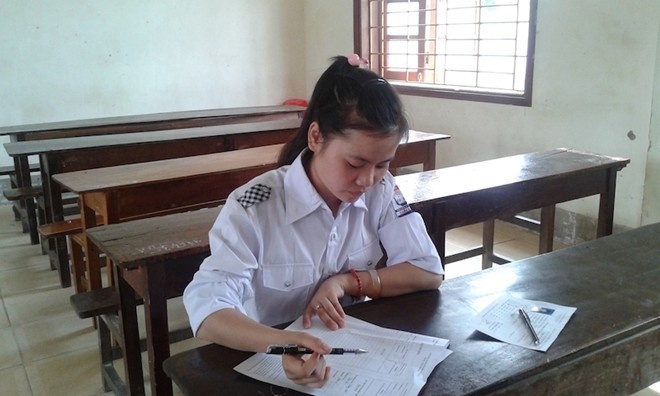 Thí sinh Nga một mình dự thi.