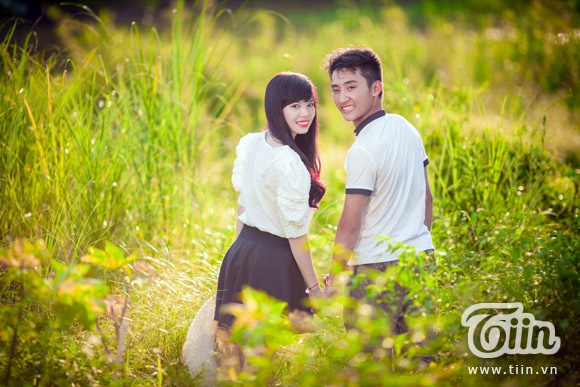 Cặp đôi Tân Trào và Thúy Hằng.