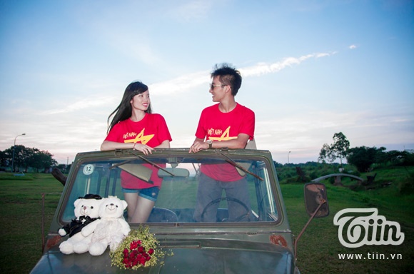 Những hình ảnh lãng mạn của cặp đôi.