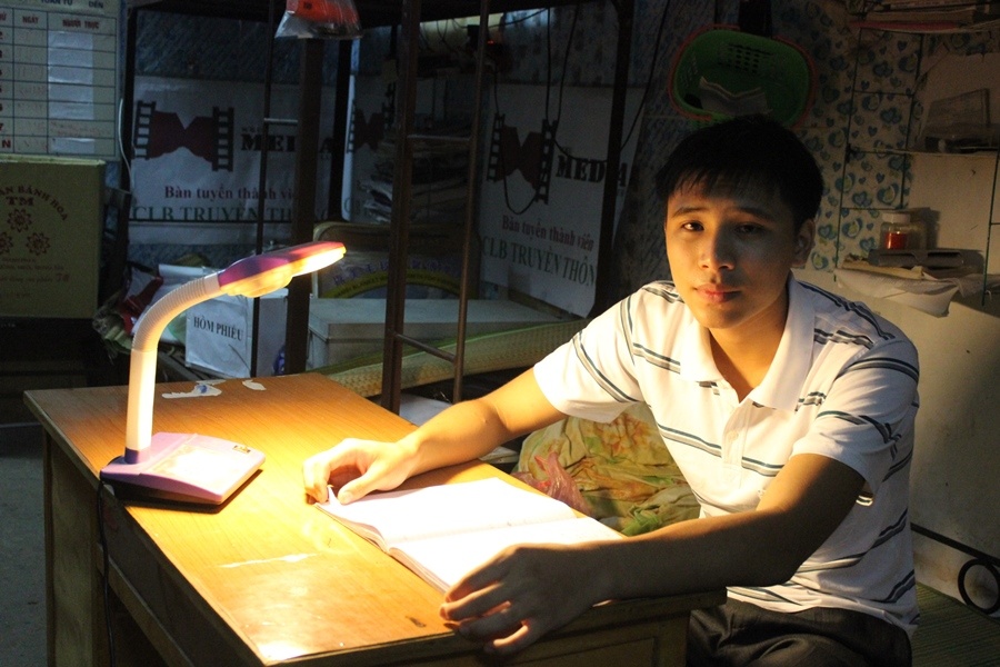 Cậu học trò mong muốn học chuyên ngành Tài nguyên nước để phục vụ cho quê hương.