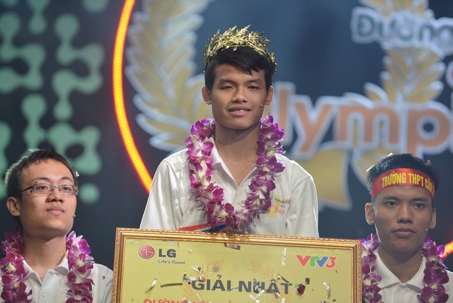 Nguyễn Trọng Nhân trong giây phút đăng quang.